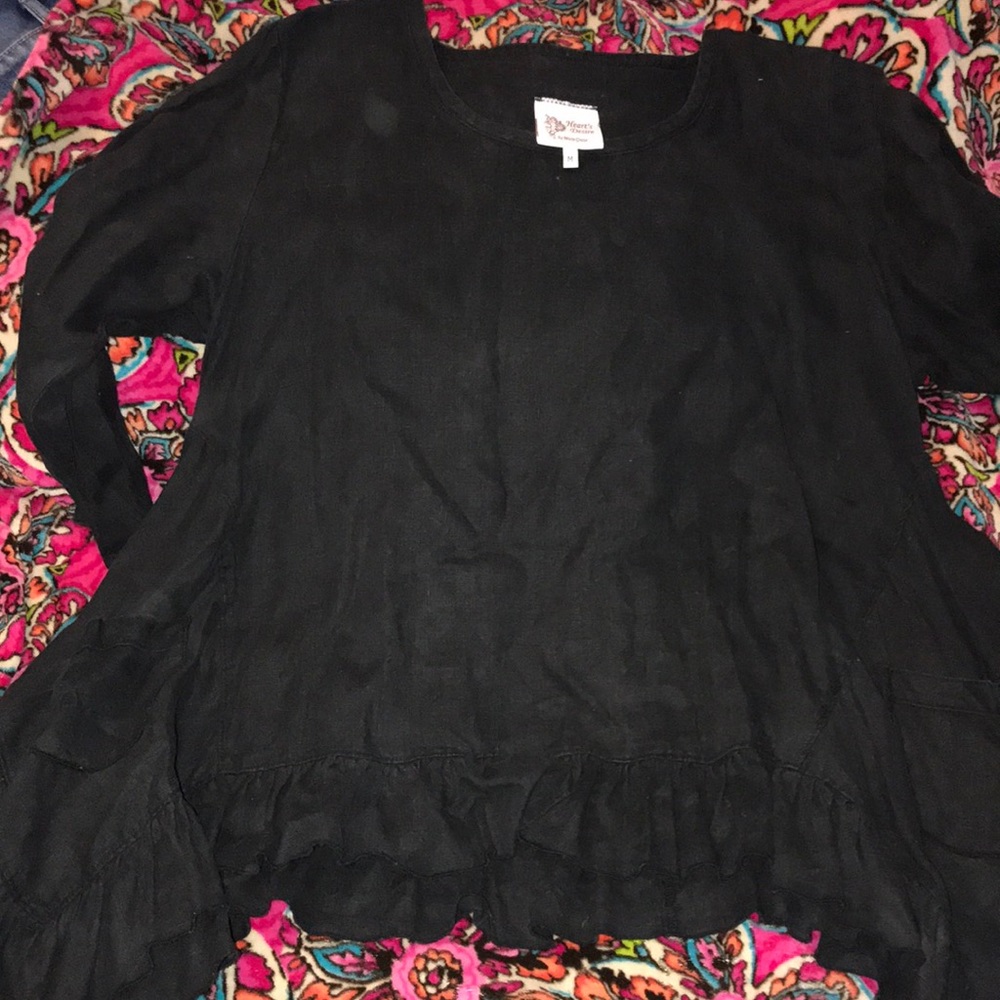 Hearts Desire by Mary Grace. Linen Butterfly top.